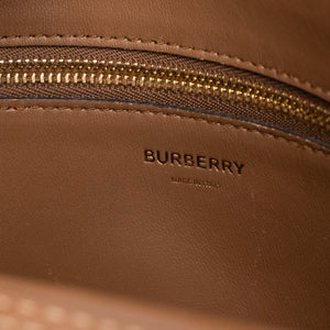 BURBERRY MINI POCKET BAG BROWN CALFSKIN GHW