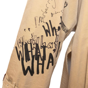 BURBERRY SKETCH PRINT TRENCH COAT BROWN / MULTICOLOURED