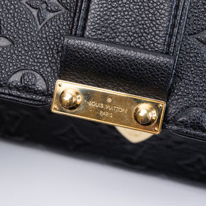 LOUIS VUITTON SAINT SULPICE PM SHOULDER BAG BLACK MONOGRAM EMPREINTE LEATHER GHW
