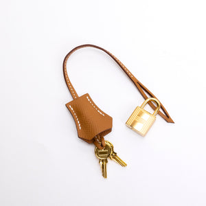 HERMES BIRKIN 30 GOLD EPSOM LEATHER GHW STAMP W
