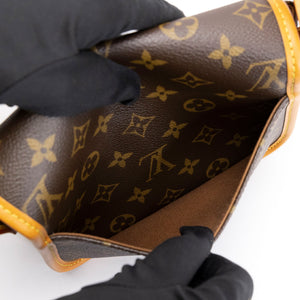 LOUIS VUITTON SATCHEL WEARABLE WALLET MONOGRAM GHW (MICROCHIP)