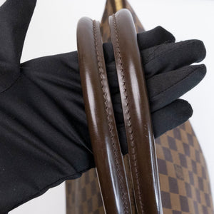 LOUIS VUITTON SALEYA TOTE BAG DAMIER EBENE CANVAS GHW
