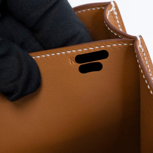 HERMES MINI CONSTANCE EPSOM GOLD GHW STAMP K