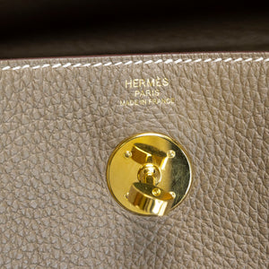 HERMES LINDY 26 CLEMENCE ETOUPE GHW STAMP U