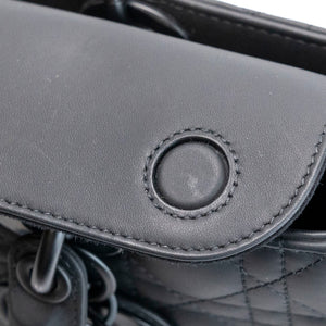 CHRISTIAN DIOR MEDIUM D-JOY BAG BLACK ULTRAMATTE CALFSKIN SO BLACK