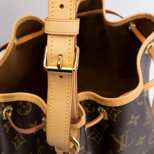 LOUIS VUITTON PETIT NOE BUCKET BAG MONOGRAM GHW (MICROCHIP)