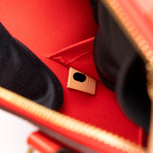 LOUIS VUITTON ALMA BB MONOGRAM PATENT RED GHW