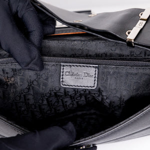 CHRISTIAN DIOR VINTAGE PUNK SHOULDER BAG BLACK SHW