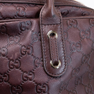 GUCCI GUCCISSIMA LARGE PRINCY TOTE BAG BROWN LEATHER GHW