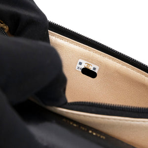 CHANEL DYNASTY FLAP PHONE HOLDER BLACK LAMBSKIN GHW