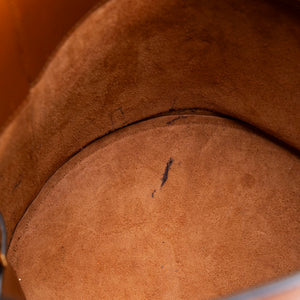 CELINE MAILLON TRIOMPHE BUCKET BAG BROWN CALFSKIN LEATHER GHW
