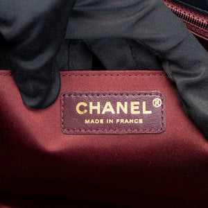 CHANEL CC GOLDEN CLASS FLAP BAG BLACK LAMBSKIN GHW