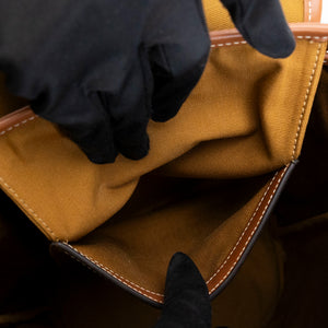 CELINE MEDIUM BACKPACK FOLCO IN TOILE TRIOMPHE CANVAS / CALFSKIN GHW