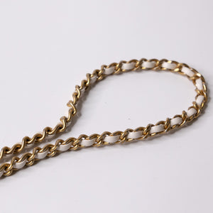 CHANEL 24C GOLD CRUSH MINI FLAP BAG WHITE CALFSKIN GHW (MICROCHIP)