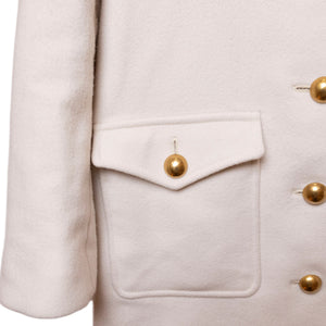 GUCCI WHITE WOOL COAT SIZE 38
