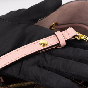 LOUIS VUITTON NEO NOE BROWN/ ROSE POUDRE MONOGRAM CANVAS GHW