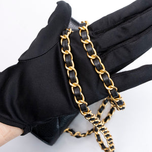 CHANEL 26C MINI FLAP BAG BLACK CAVIAR GHW (MICROCHIP)