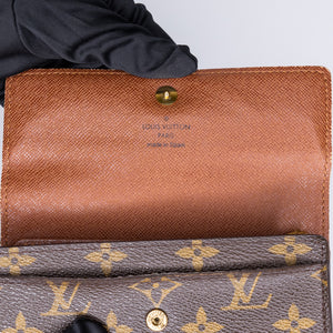 LOUIS VUITTON COATED CANVAS CONTINENTAL WALLET