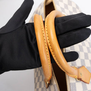 LOUIS VUITTON SPEEDY 30 DAMIER AZUR CANVAS HANDBAG GHW