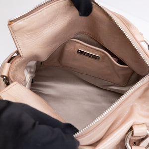 MIU MIU VITELLO LUX BOW SATCHEL CALFSKIN LEATHER