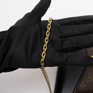 LOUIS VUITTON PADLOCK PN STRAP MONOGRAM BLACK GHW (MICROCHIP)