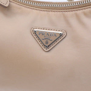 PRADA RE-EDITION 2005 SHOULDER BAG RE-NYLON BEIGE SHW