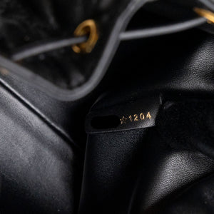CHRISTIAN DIOR SMALL DIOR CARO BACKPACK BLACK MACROCANNAGE LAMBSKIN GHW