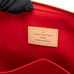 LOUIS VUITTON VERNIS MONTEBELLO MM BAG RED GHW
