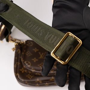 LOUIS VUITTON MULTI POCHETTE ACCESSORIES KHAKI MONOGRAM CANVAS GHW