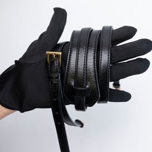 PRADA MINI BONNIE HANDBAG BLACK CALFSKIN GHW