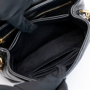 SAINT LAURENT TOY LOULOU BAG QUILTED BLACK GHW
