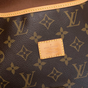 LOUIS VUITTON VINTAGE DOUBLE SIDE CROSSBODY BAG MONOGRAM CANVAS GHW