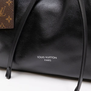 LOUIS VUITTON CARRYALL CARGO VIBE PM BLACK LAMBSKIN LEATHER SHW