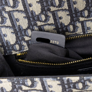 CHRISTIAN DIOR 30 MONTAIGNE BAG BLUE OBLIQUE JACQUARD GHW