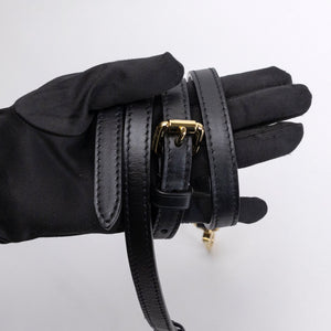LOUIS VUITTON SIDE TRUNK PM BLACK GRAINED CALFSKIN GHW (MICROCHIP)