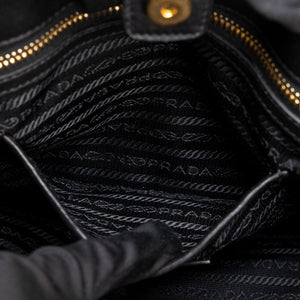 PRADA TESSUTO GAUFRE TOTE BLACK GHW