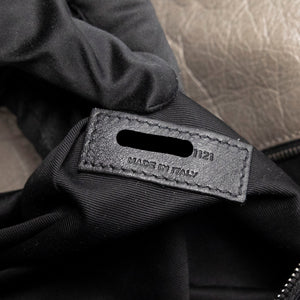 SAINT LAURENT MEDIUM NIKKI BAG CALFSKIN GREY SHW