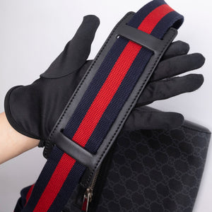 GUCCI GG SUPREME MESSENGER BAG BLACK / MULTICOLOUR CANVAS SHW