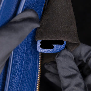 CELINE MICRO LUGGAGE TOTE BLUE CALFSKIN GHW
