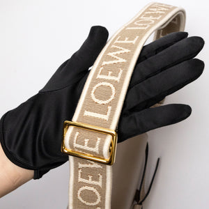LOEWE MINI GATE DUAL BAG SOFT CALFSKIN SAND GHW