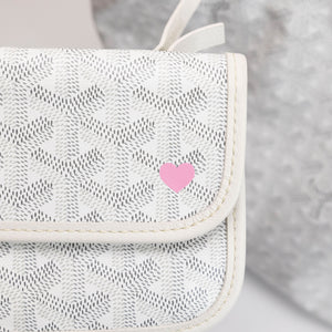 GOYARD BOHEME HOBO BAG WHITE GOYARDINE CANVAS / CALFSKIN SHW