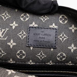 LOUIS VUITTON BESACE MARY KATE BAG BLUE MINI LIN CANVAS GHW