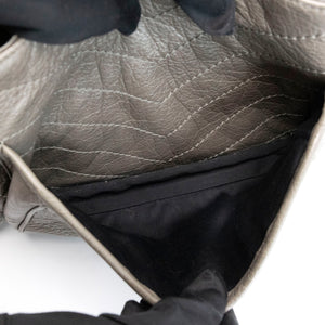 SAINT LAURENT MEDIUM NIKKI BAG CALFSKIN GREY SHW