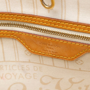 LOUIS VUITTON NEVERFULL MM DAMIER AZUR CANVAS ROSE BALLERINE GHW