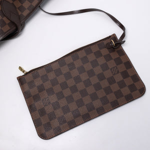 LOUIS VUITTON NEVERFULL MM DAMIER EBENE GHW
