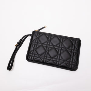 CHRISTIAN DIOR SMALL TOUJOURS TOTE BAG BLACK CALFSKIN LEATHER GHW