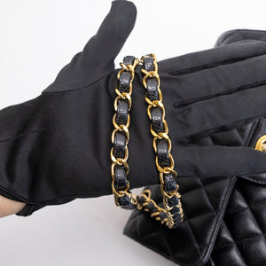 CHANEL SMALL CLASSIC DOUBLE FLAP BAG BLACK CAVIAR GHW