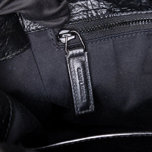 SAINT LAURENT MEDIUM NIKI BAG CROCODILE-EMBOSSED BLACK CALFSKIN BLACK HARDWARE