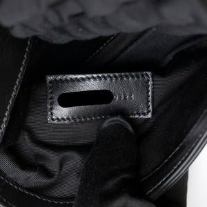 SAINT LAURENT COLLEGE SHOULDER BAG BLACK CALFSKIN LEATHER GHW