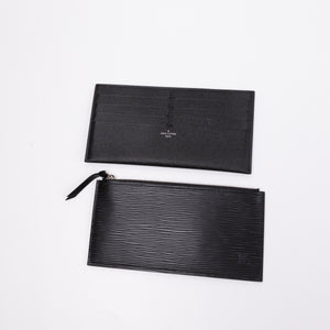 LOUIS VUITTON FELICIE POCHETTE BLACK EPI LEATHER SHW